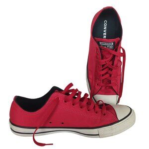 Converse Chuck Taylor All Star Low Top Red Canvas Sneakers Men’s 10 Women’s 12